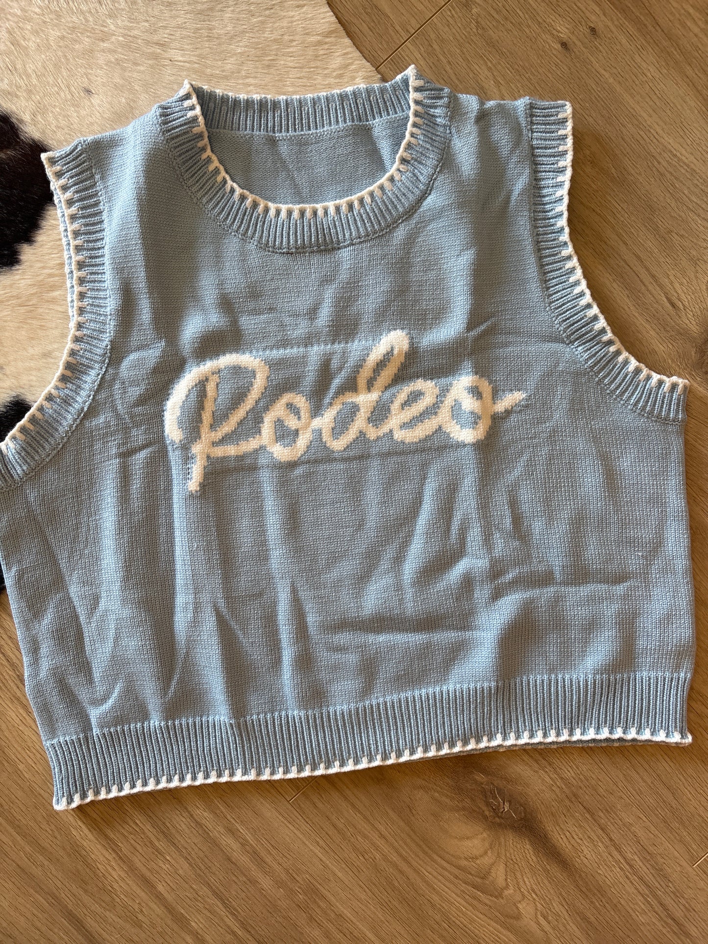 Blue Rodeo knit vest