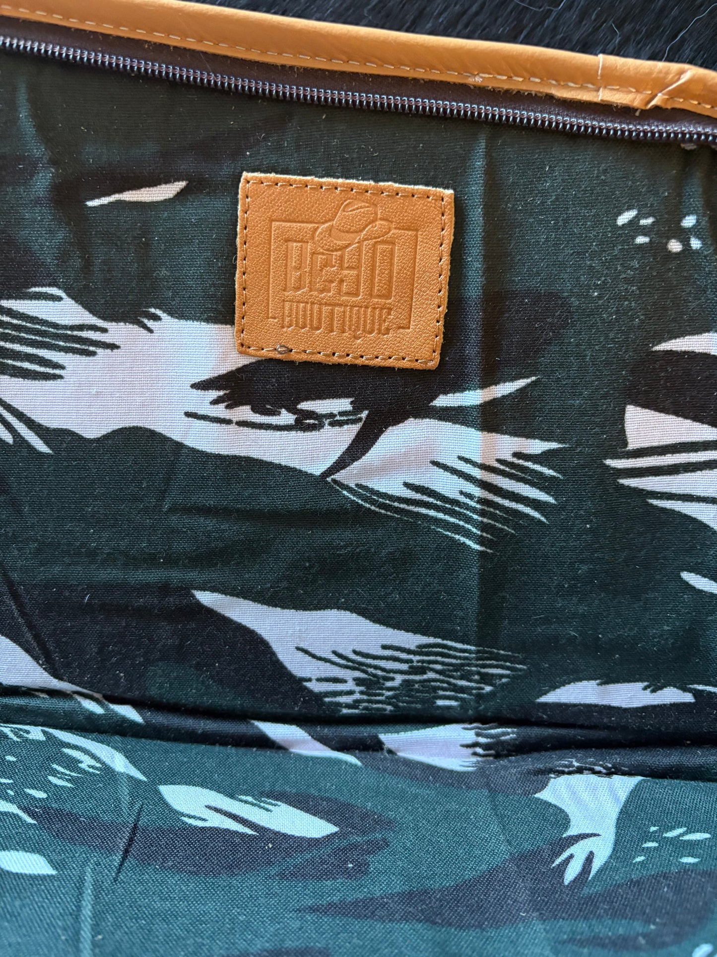 Tooled hide rifle case