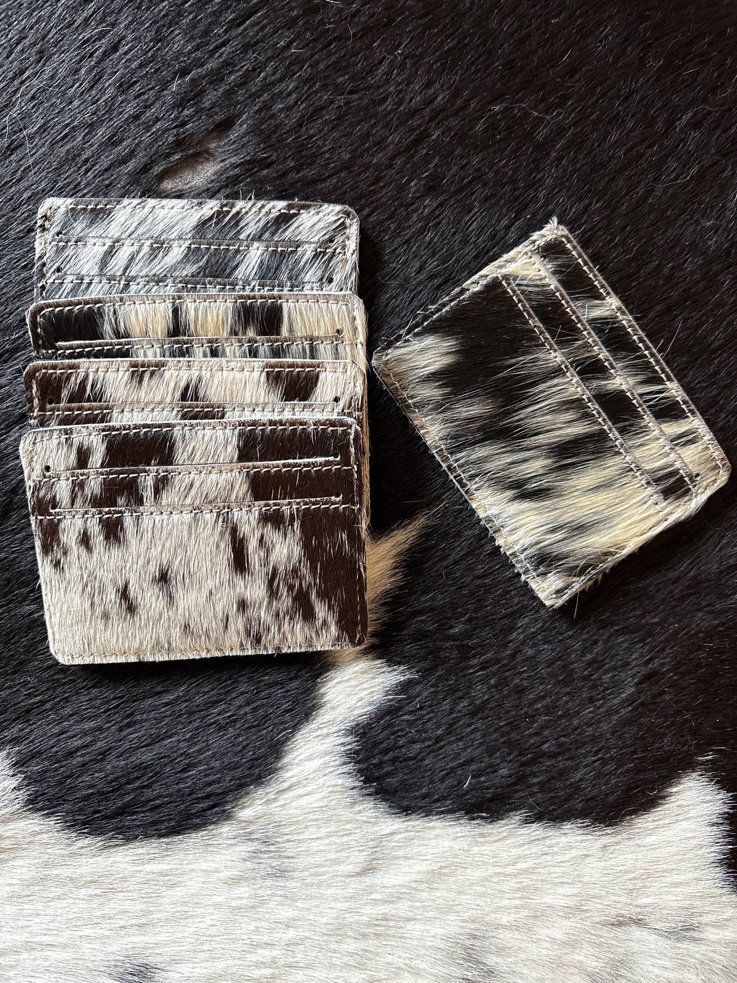 Cowhide Card holder black