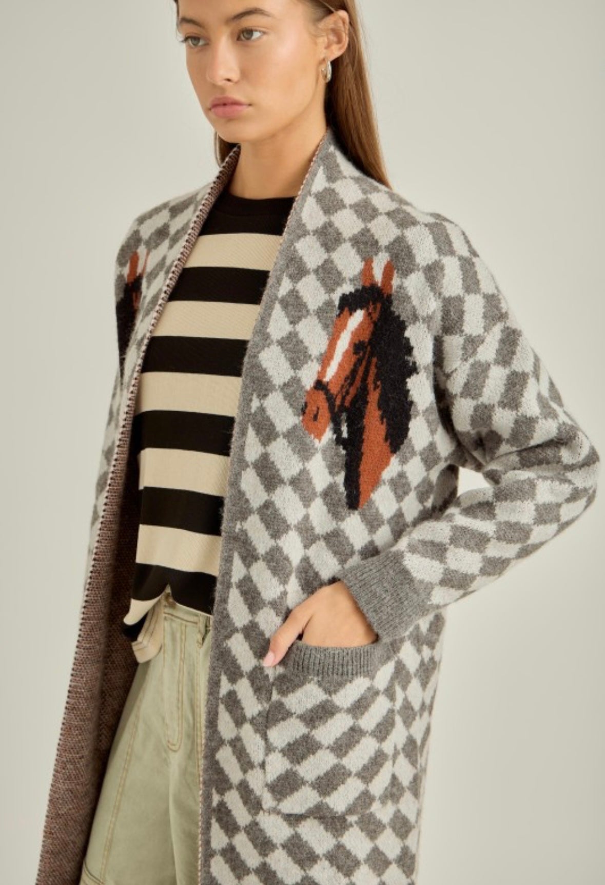 Last one medium Checkered Sweater