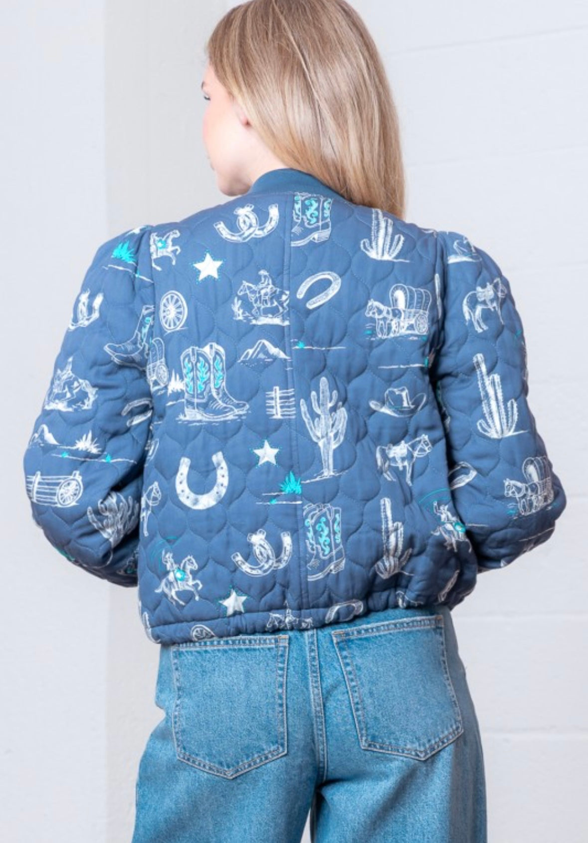 Last one small Western notched collar jacket