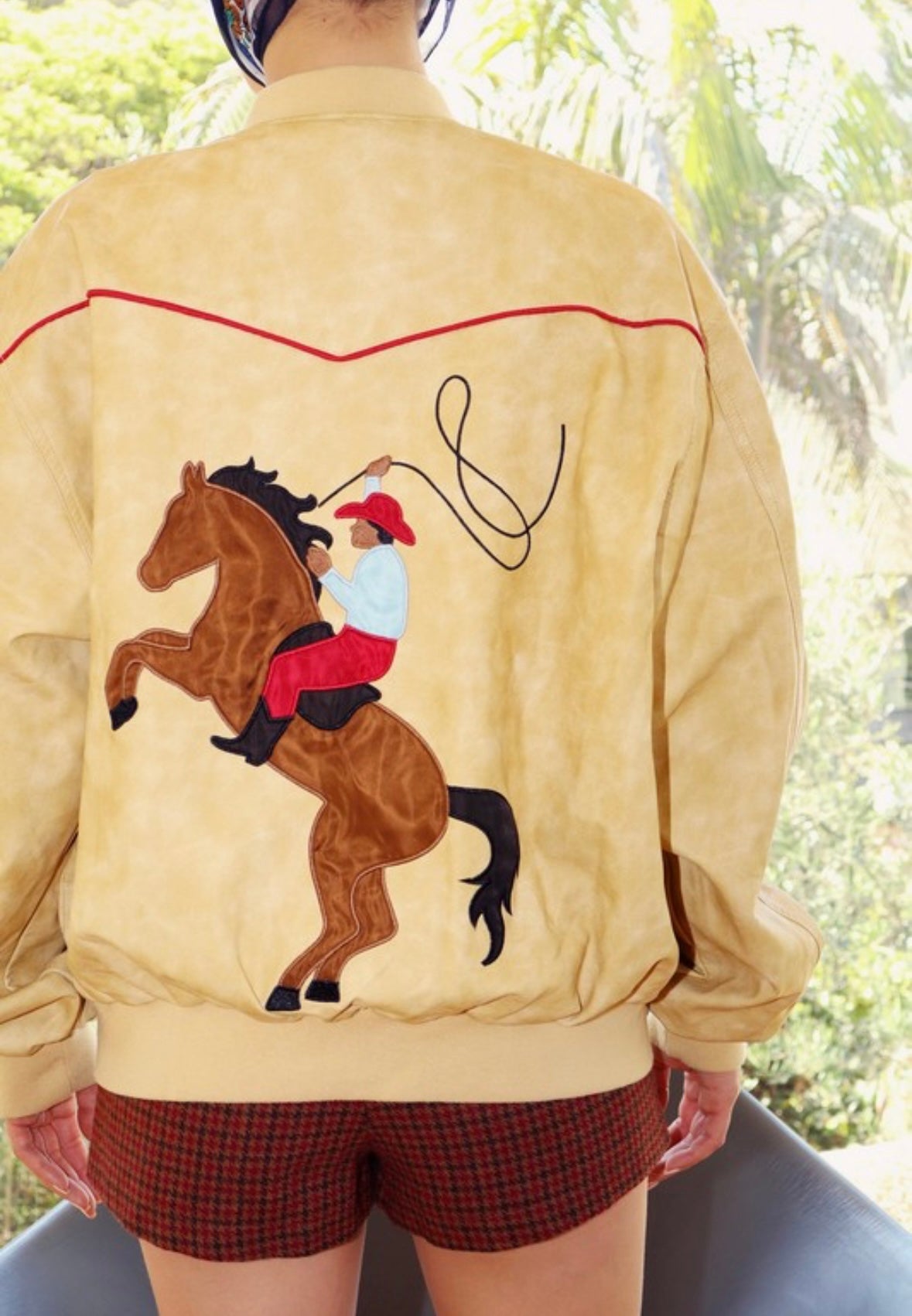 Bailey Rose rodeo bomber jacket