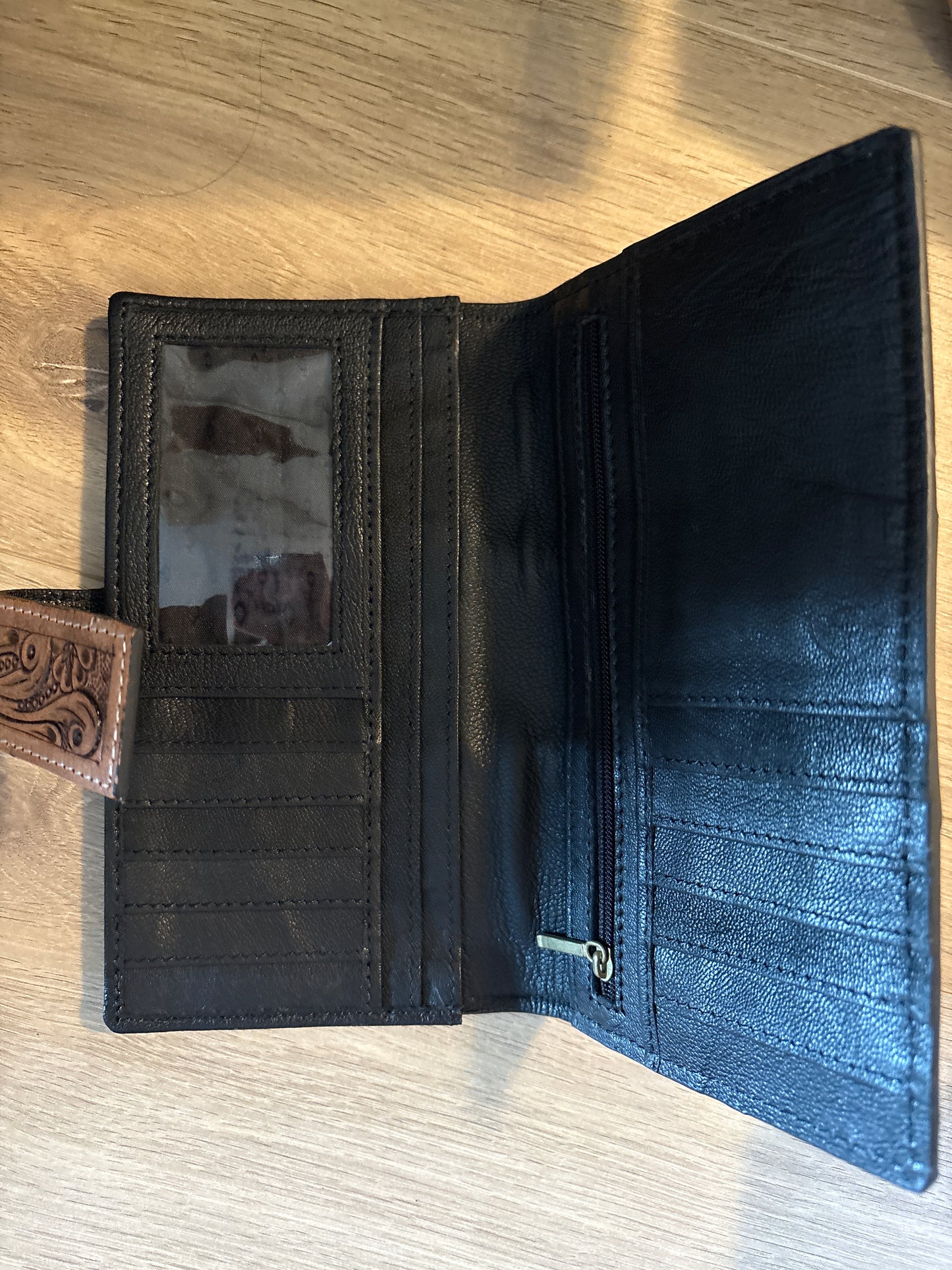 Don’t Chase Cowboys Wallet a Haute Southern Hyde by Beth Marie Exclusive Cowhide Wallet