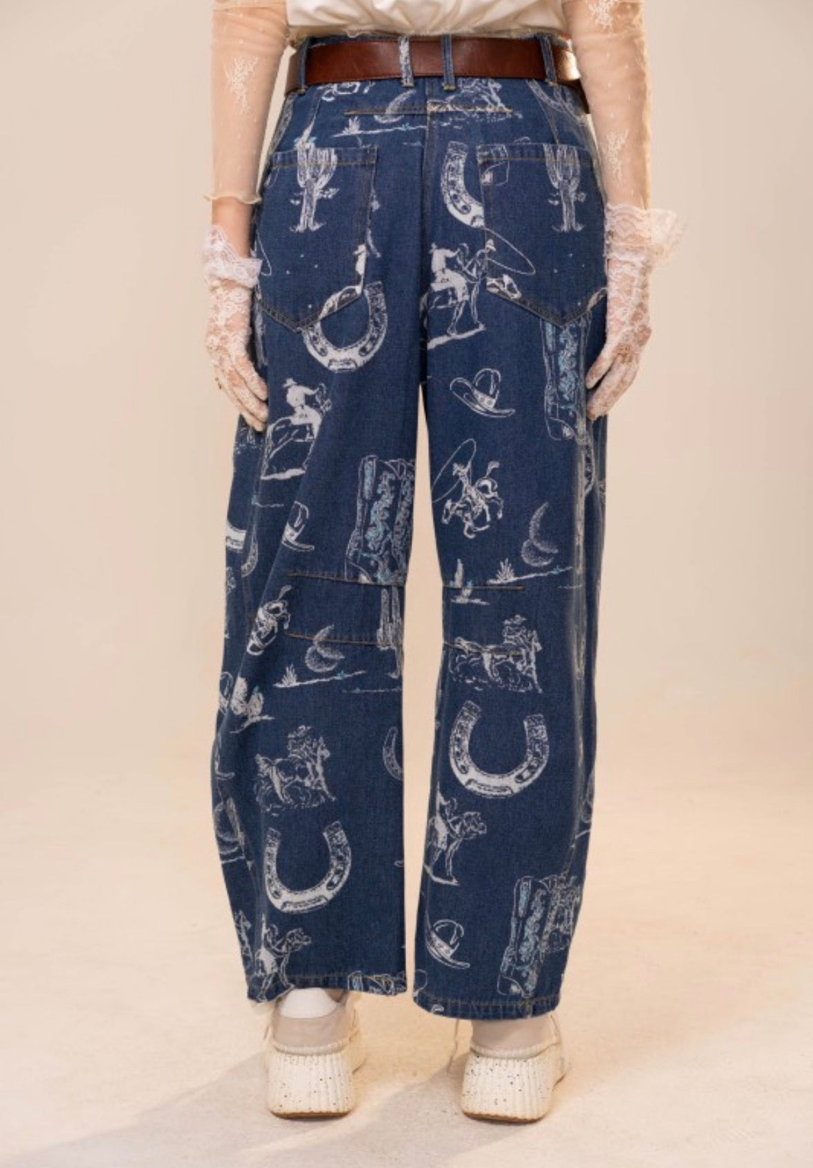 Blue B western barrel jeans
