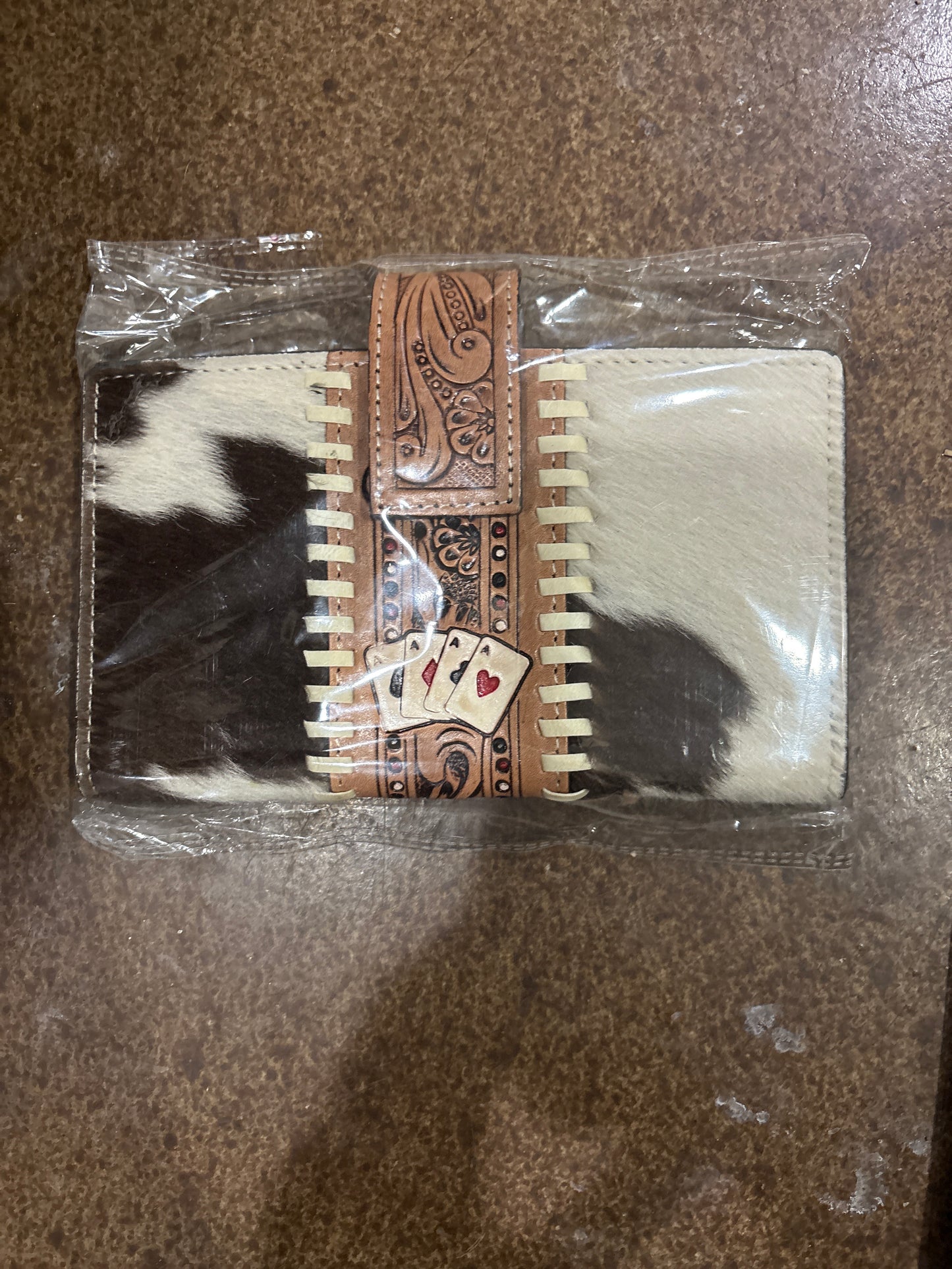 Don’t Chase Cowboys Wallet a Haute Southern Hyde by Beth Marie Exclusive Cowhide Wallet