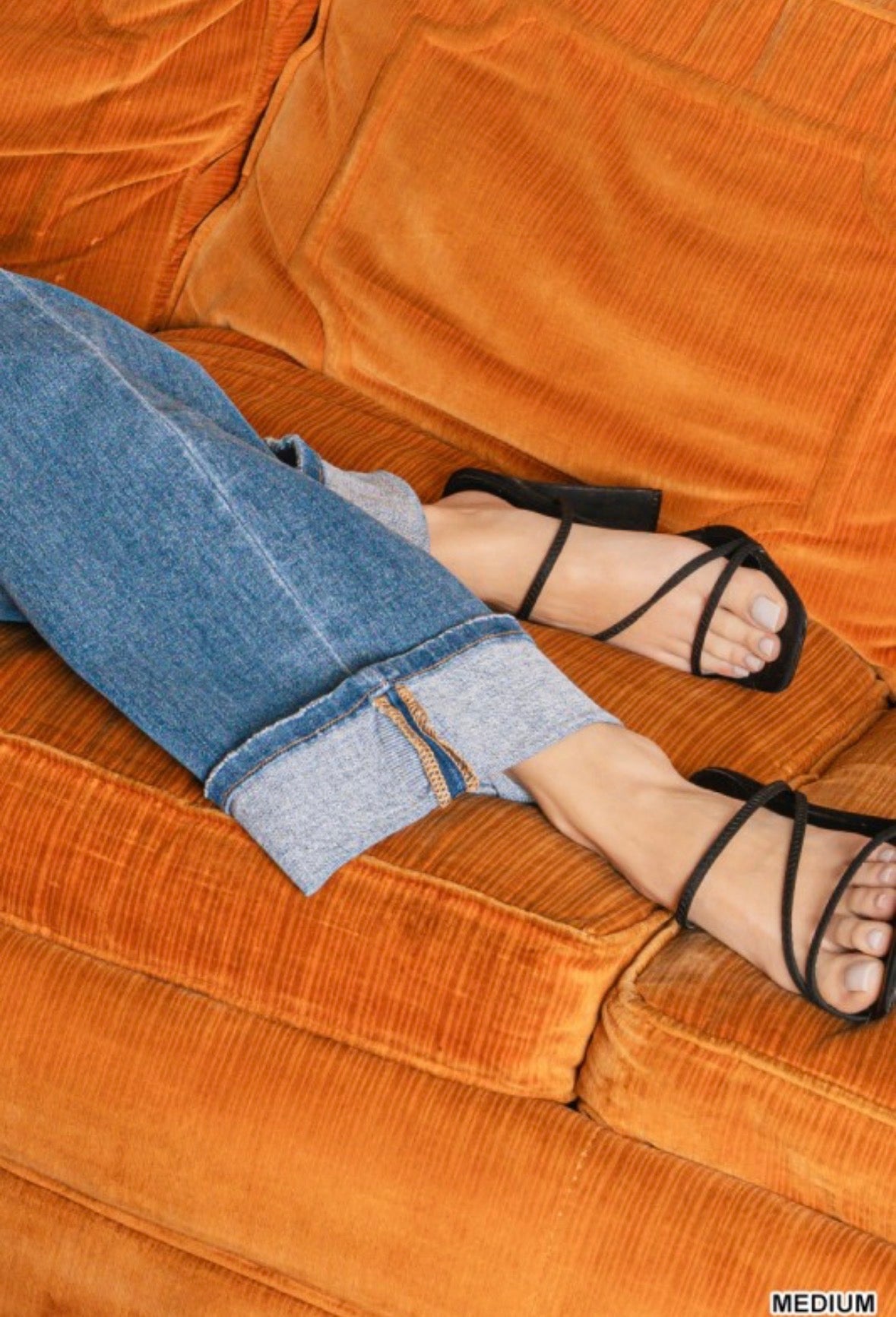 Vanessa Wide Leg Cuff Jean