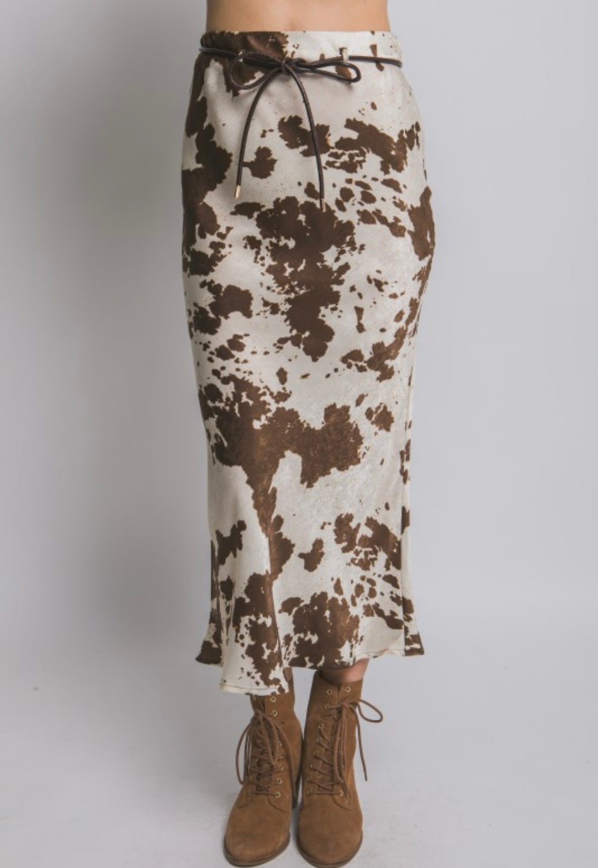 Last one large Cow print skirt