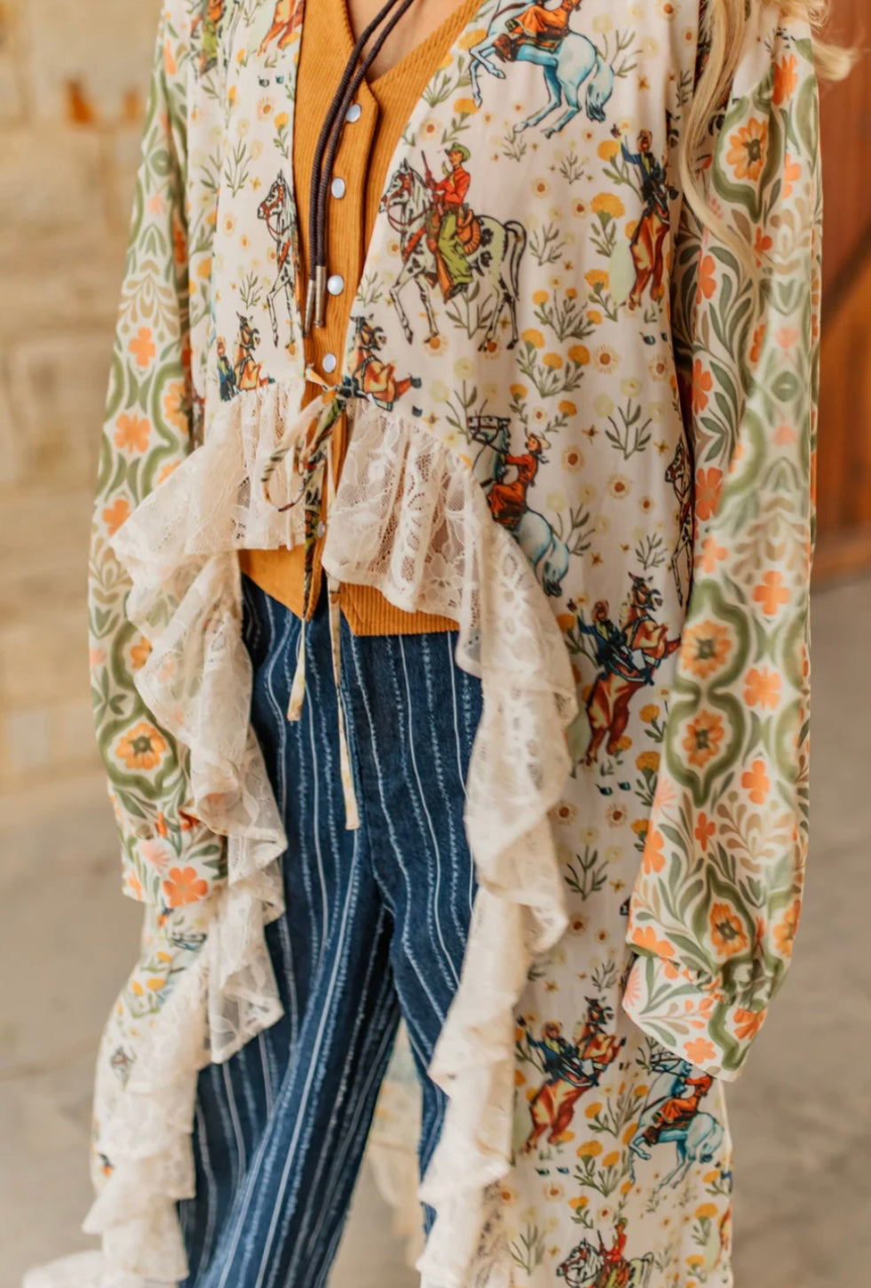 Turquoise Haven kimono