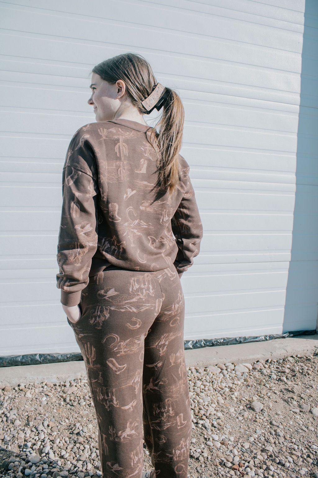 Western themed crewneck