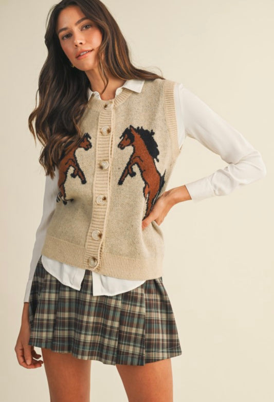 Gallop knit vest