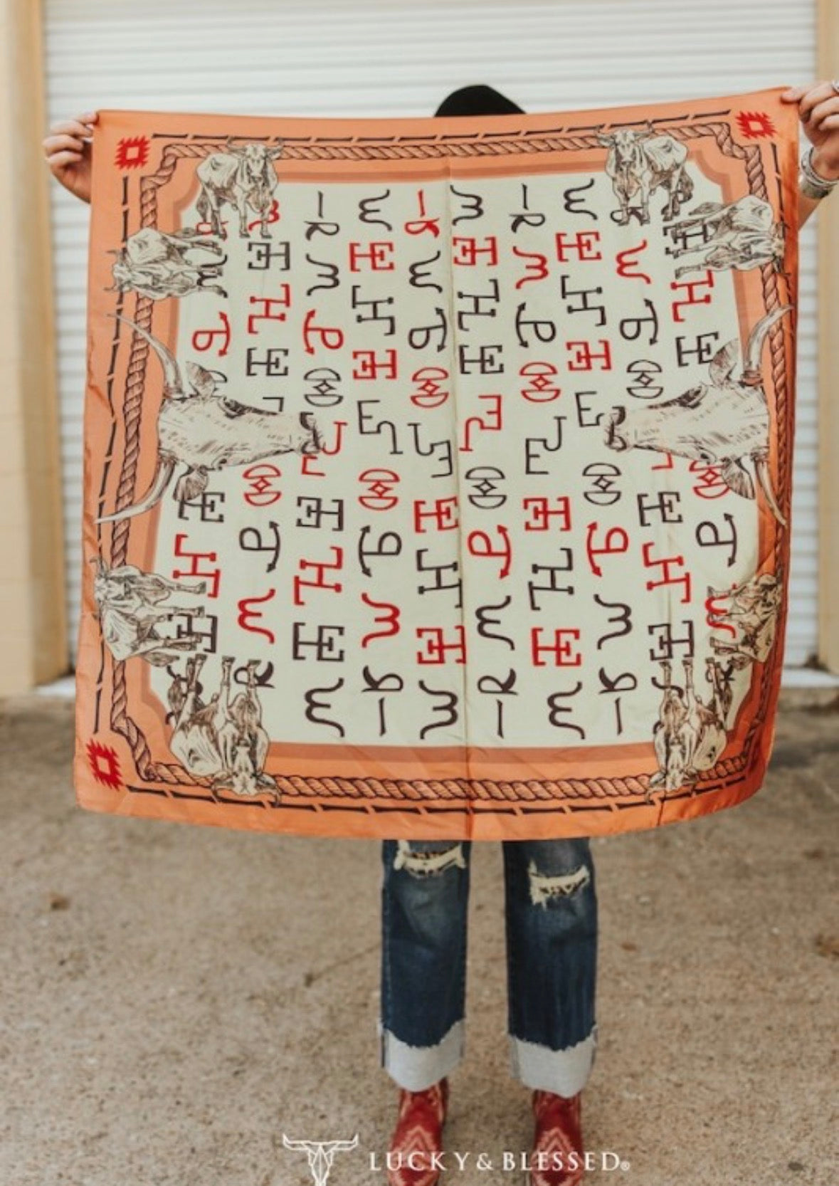 Lucky & Blessed wild rag