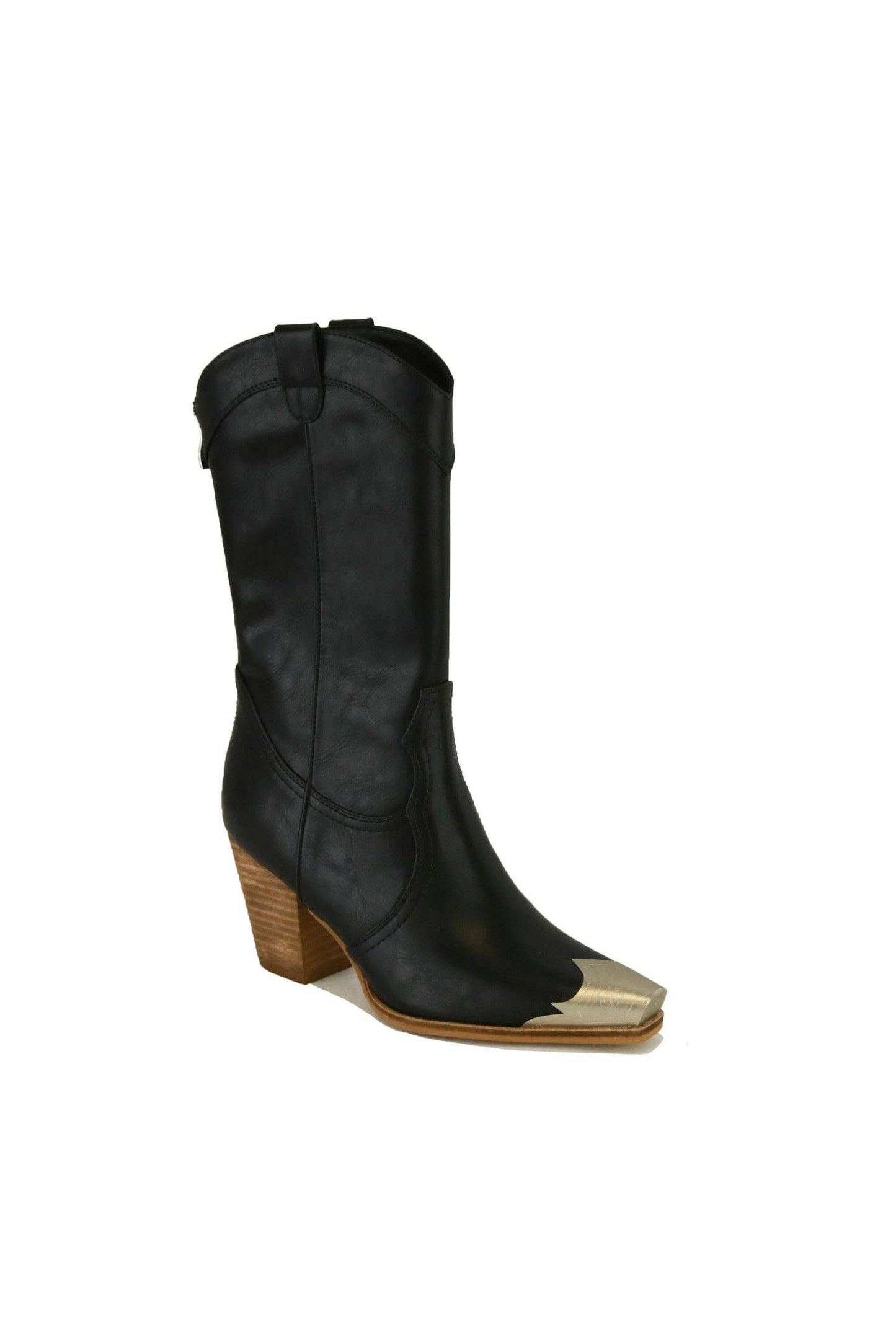 Dakota Western Metal-Toe Block Heel