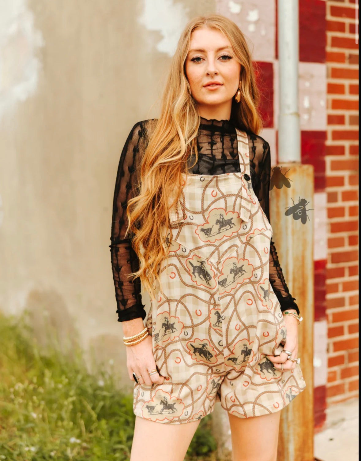 2fly REATA ROMPER *GINGHAM