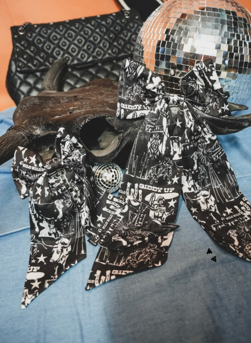 Large WESTERN PREP hair BOW *TEJAS THINGS
