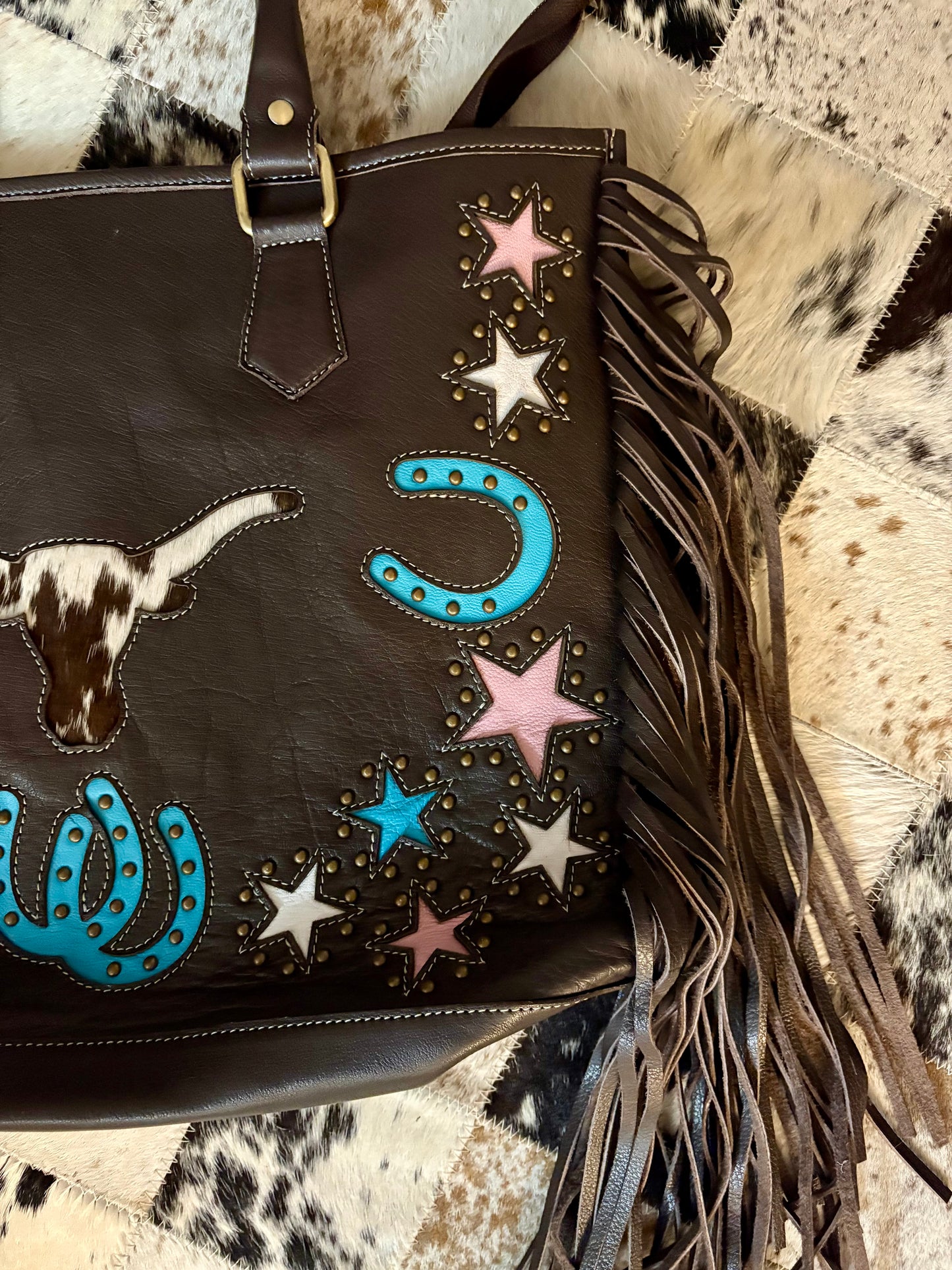 Western Spirit Fringe Tote