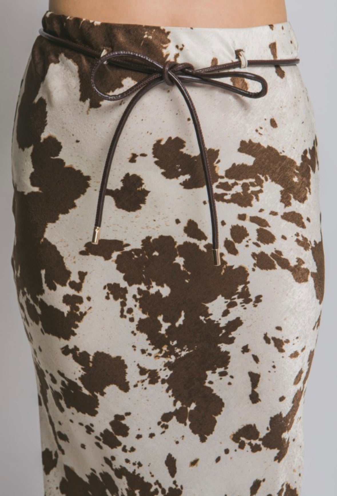 Last one large Cow print skirt