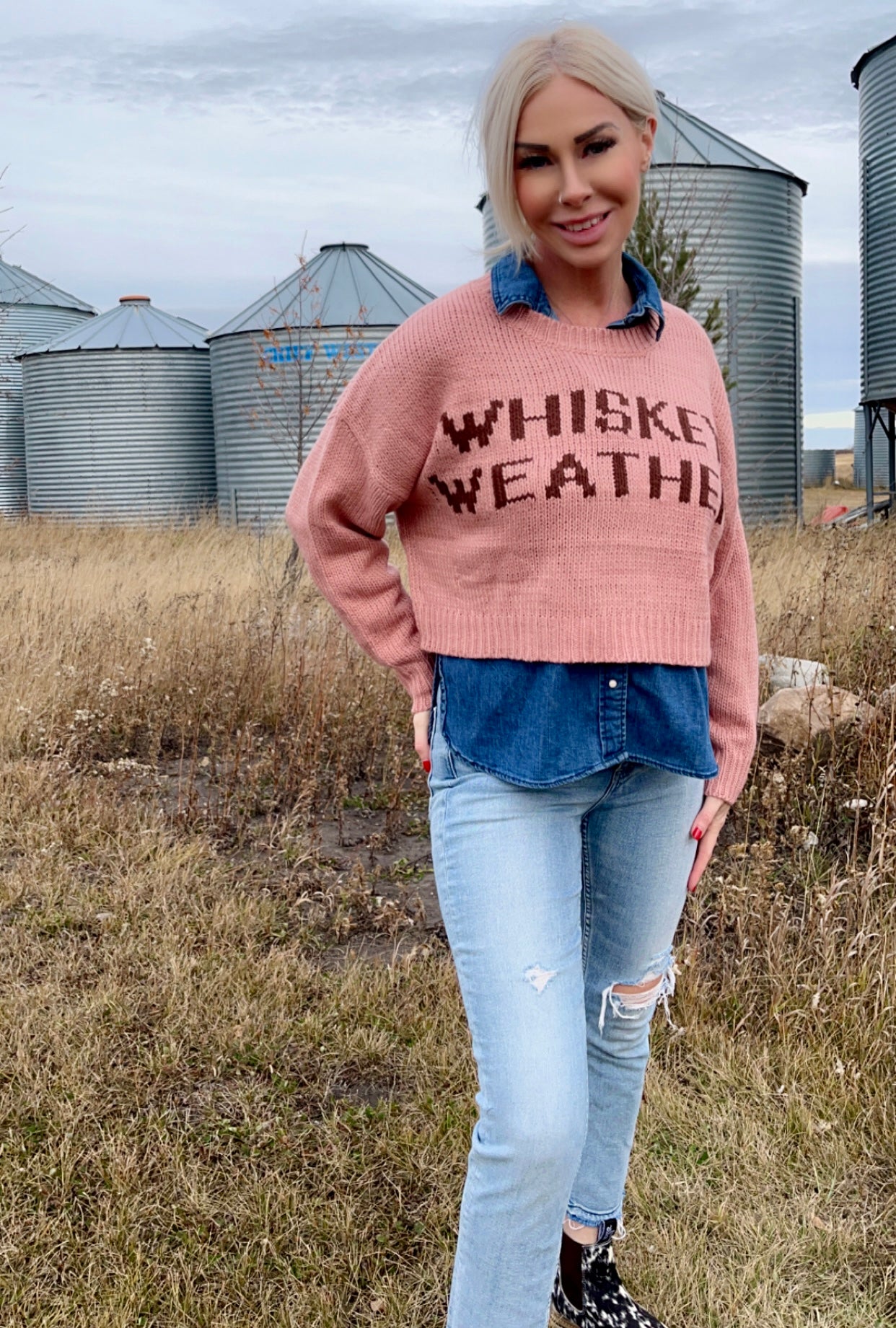 Whiskey weather sweater