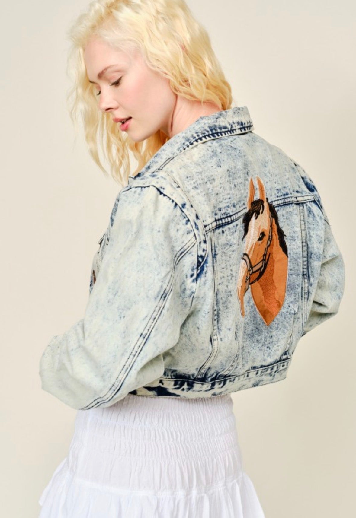 Blue B Prairie Spirit Horse Denim Jacket
