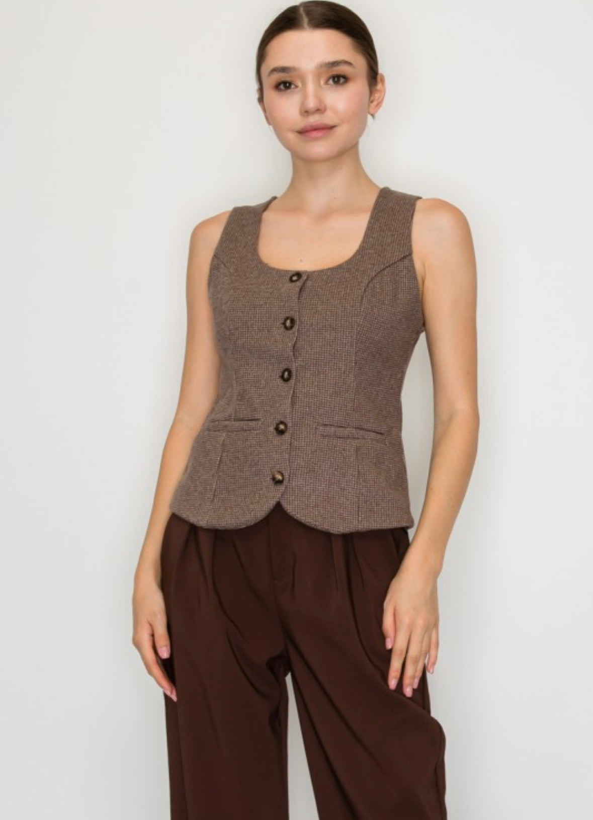 Last one small Houndstooth vest