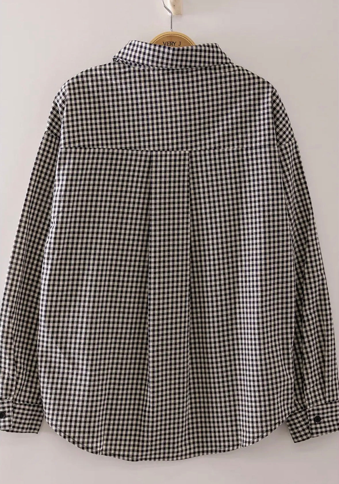 Very J Mustang Gingham Shirt