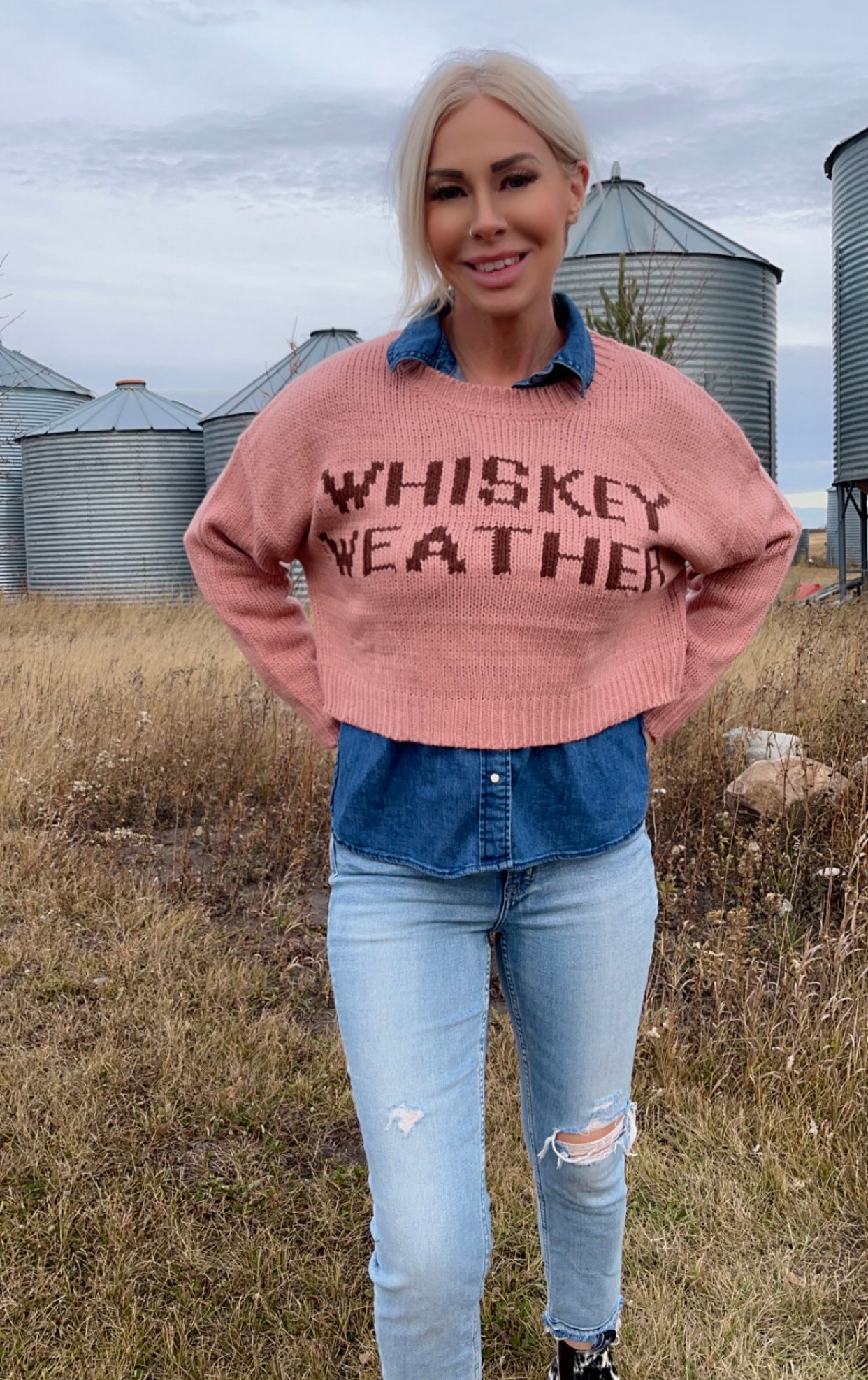 Whiskey weather sweater