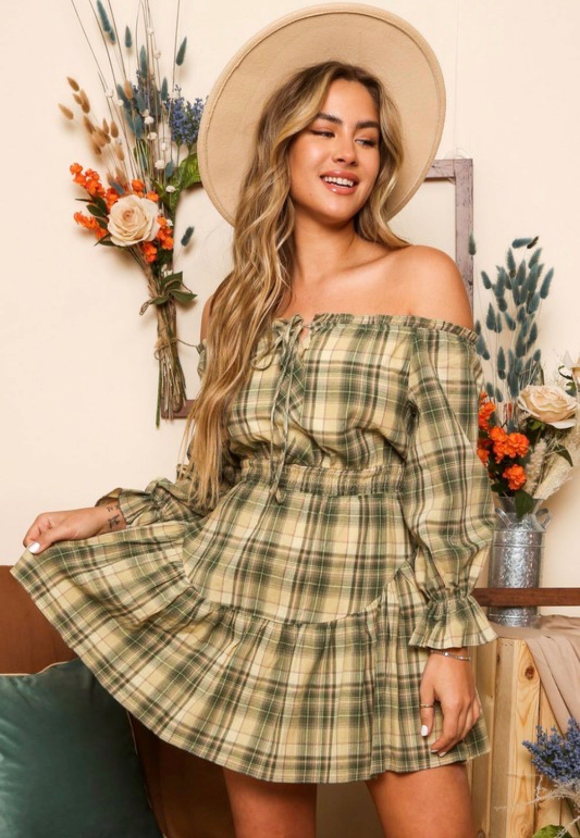 Prairie Plaid Dress