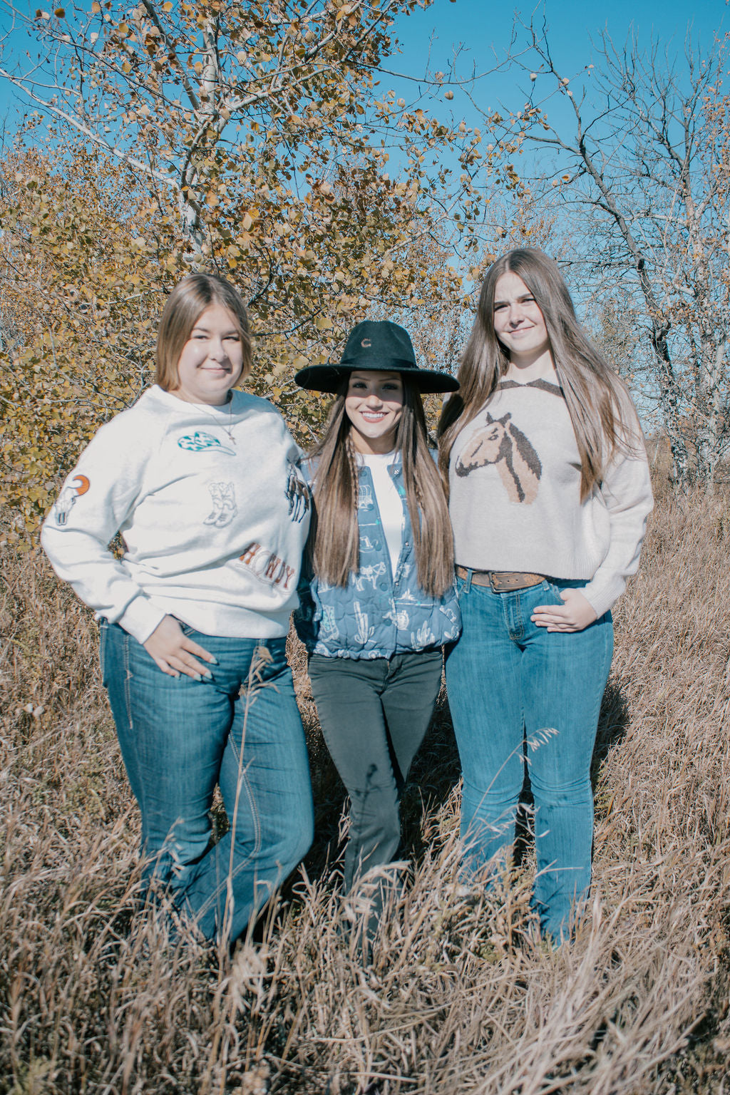 Western Embroidery Fleece Sweatshirt