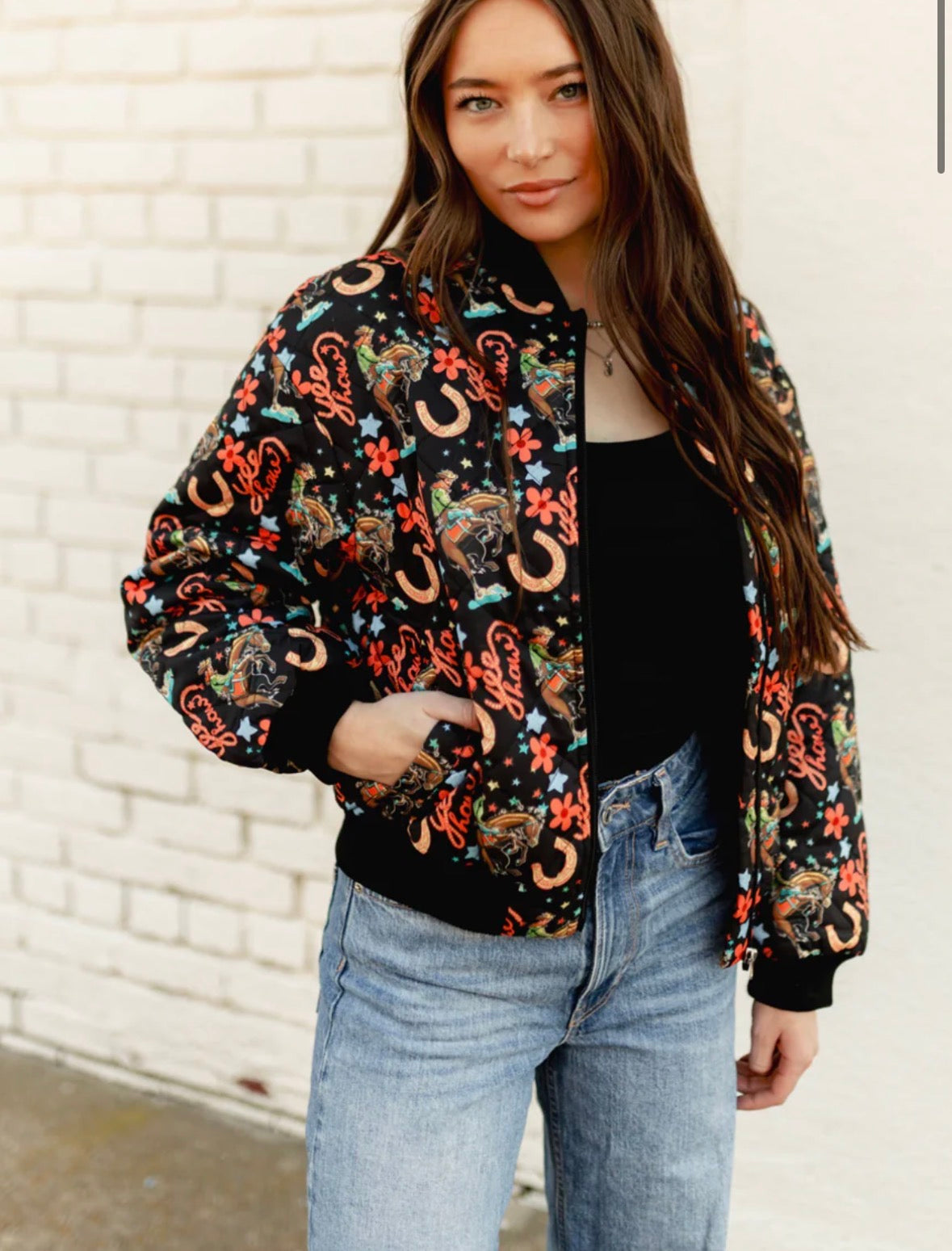 Turquoise Haven Rodeo Howdy Bomber