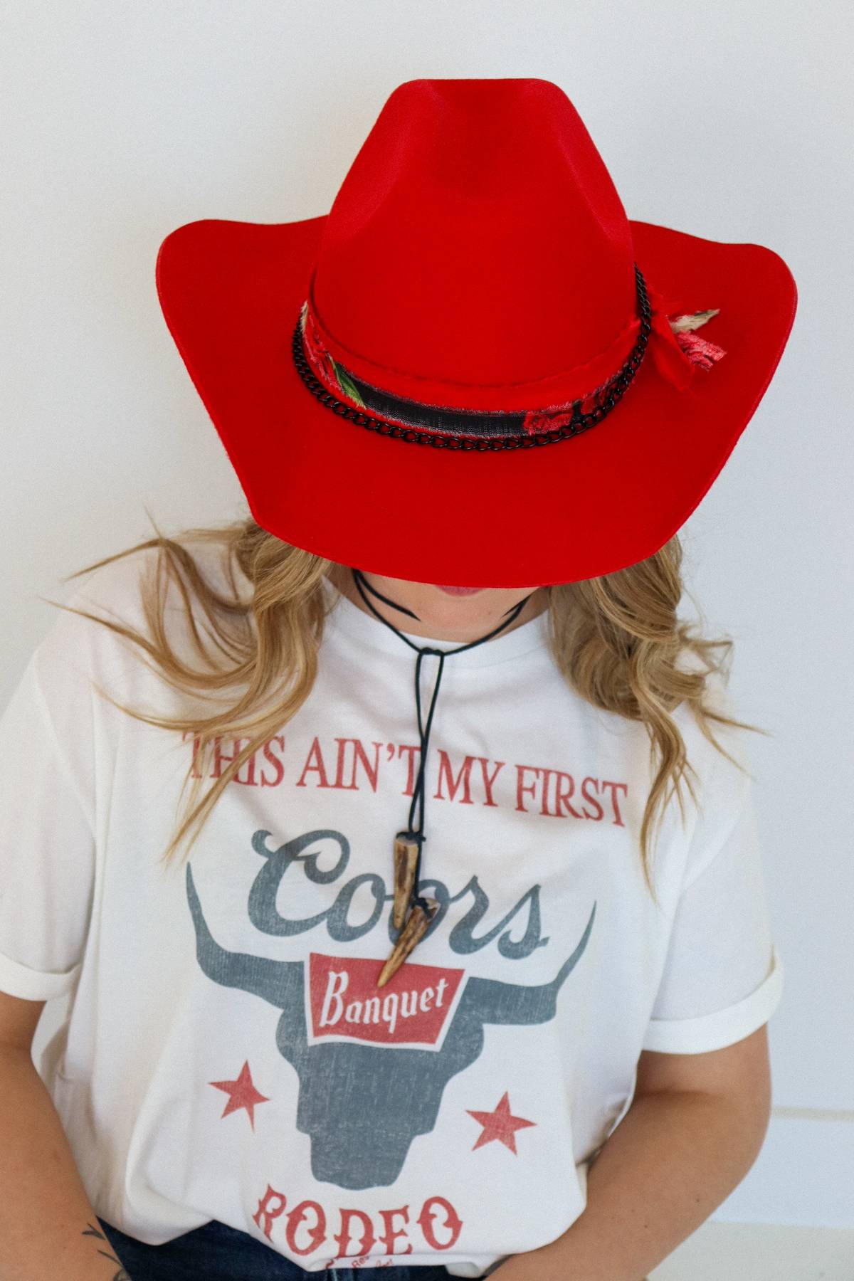 The Laundry Room Ain't My First Coors Rodeo Oversized Tee - White