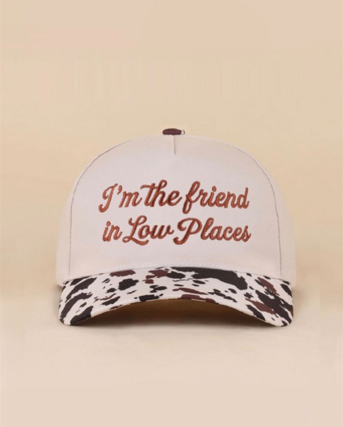 Low Places cow Trucker Hat