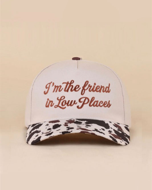 Low Places cow Trucker Hat