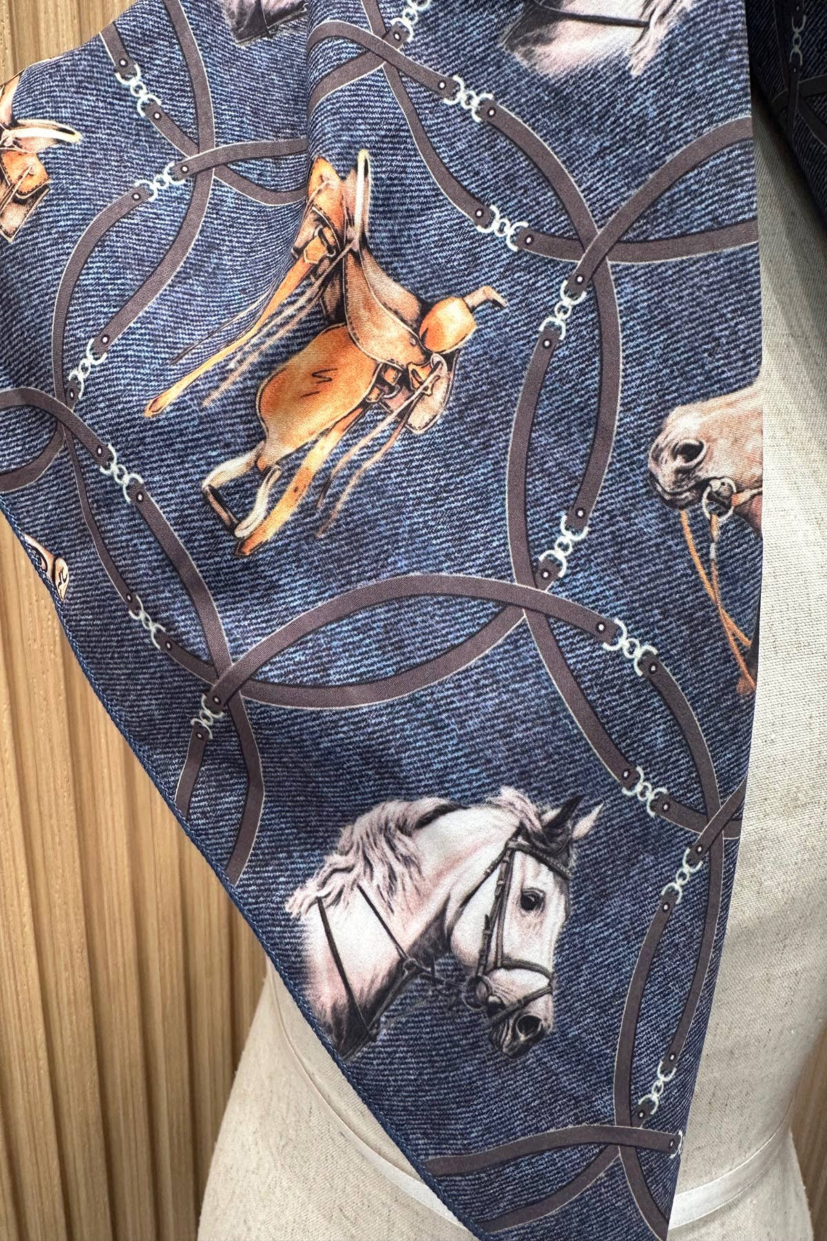 West Lucky Horse Symbol Print wild rag