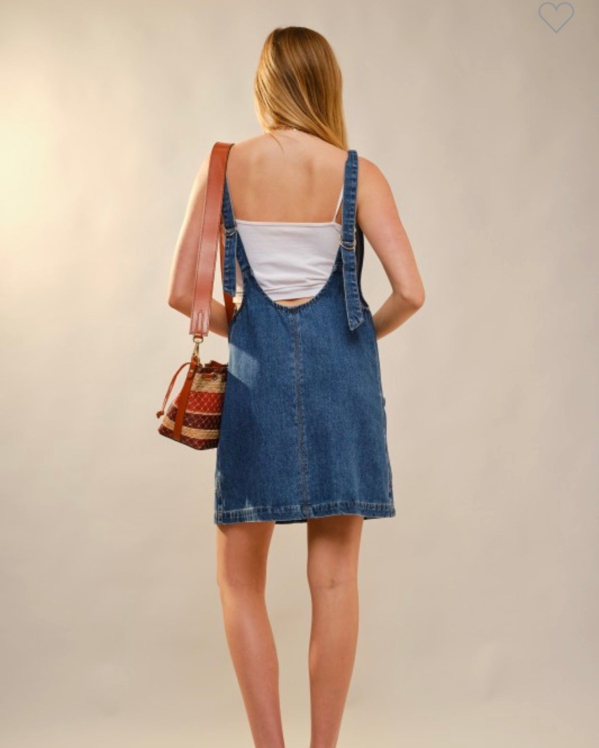 Blue B embroidered denim dress