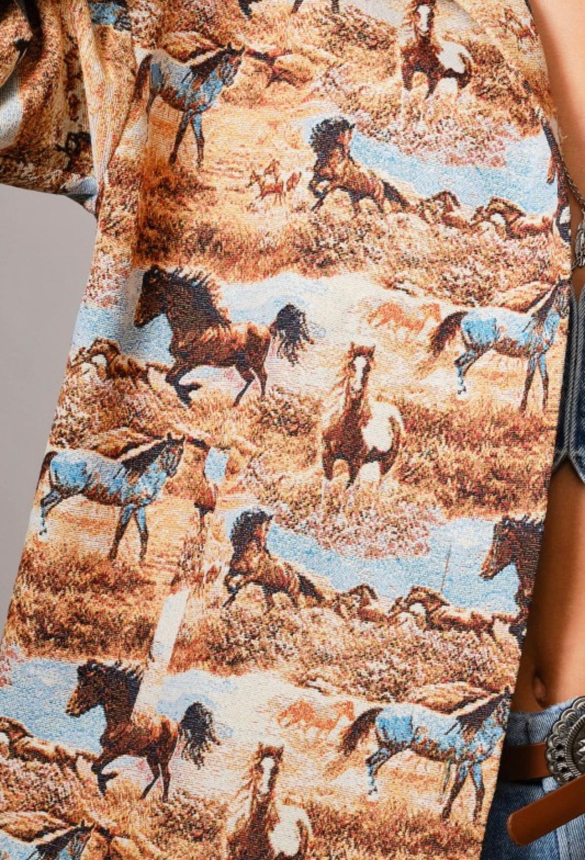 Blue B Wild Mustang Western Jacket