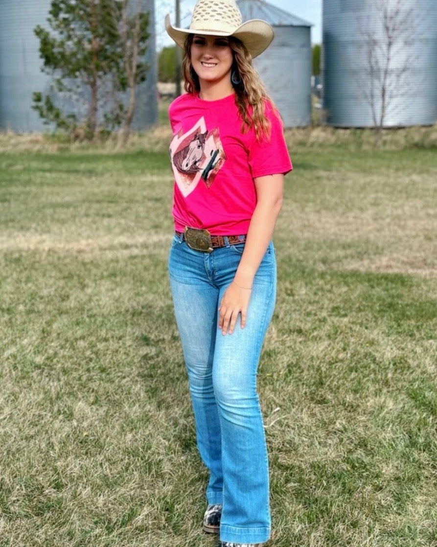 Last one Large sequin Merigold Kiss tee