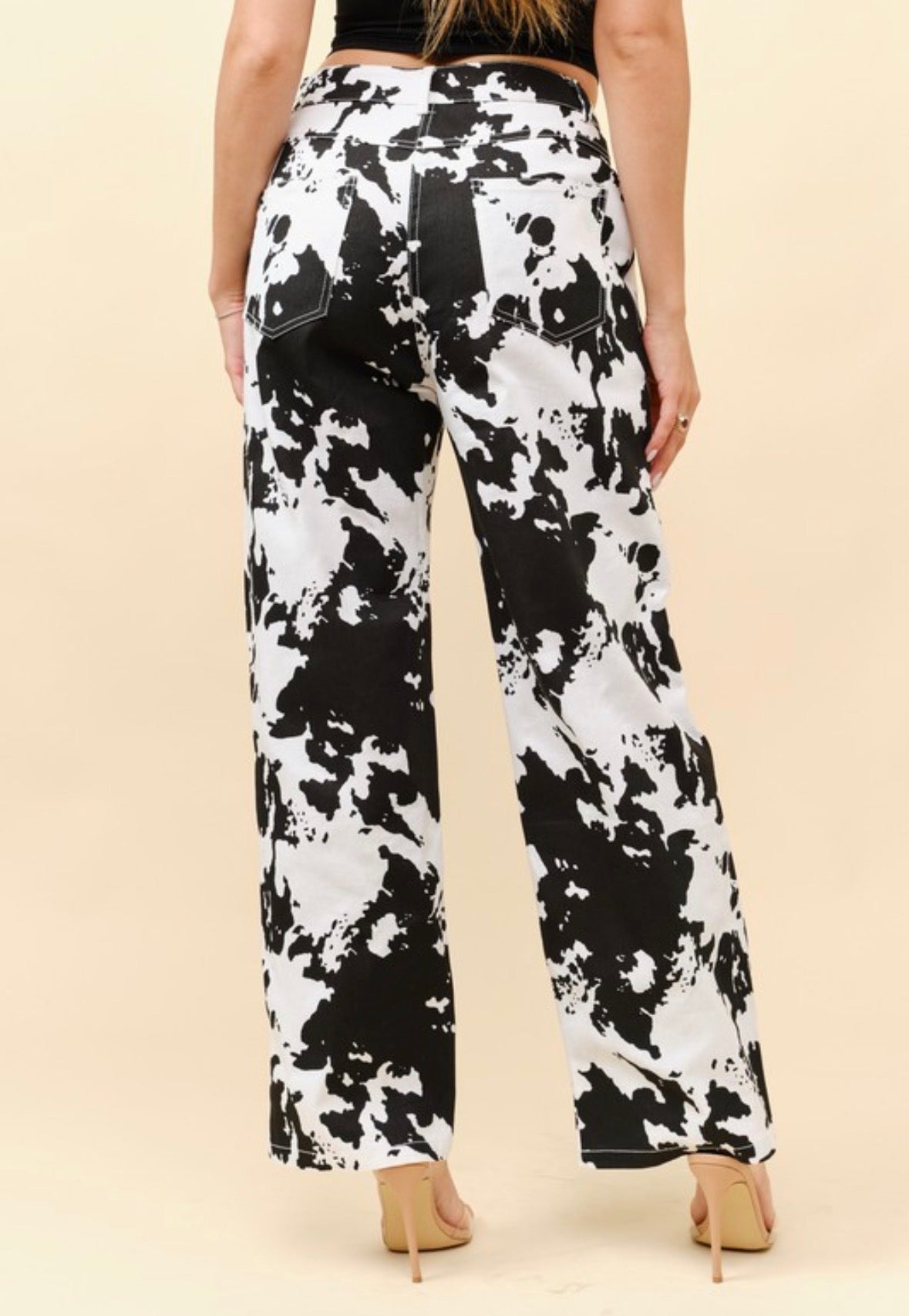 Wild Range Cow Print Pants