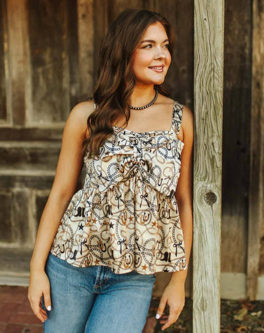 2fly Rodeo ribbon top