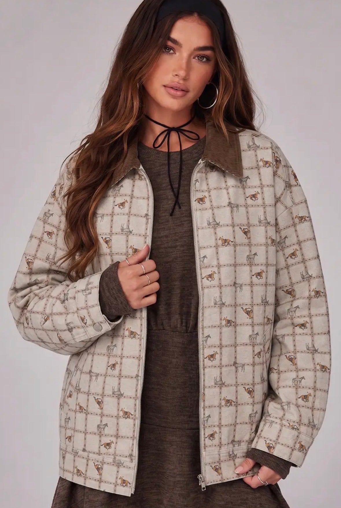 Very J Saddle & Sage Equestrian Jacket