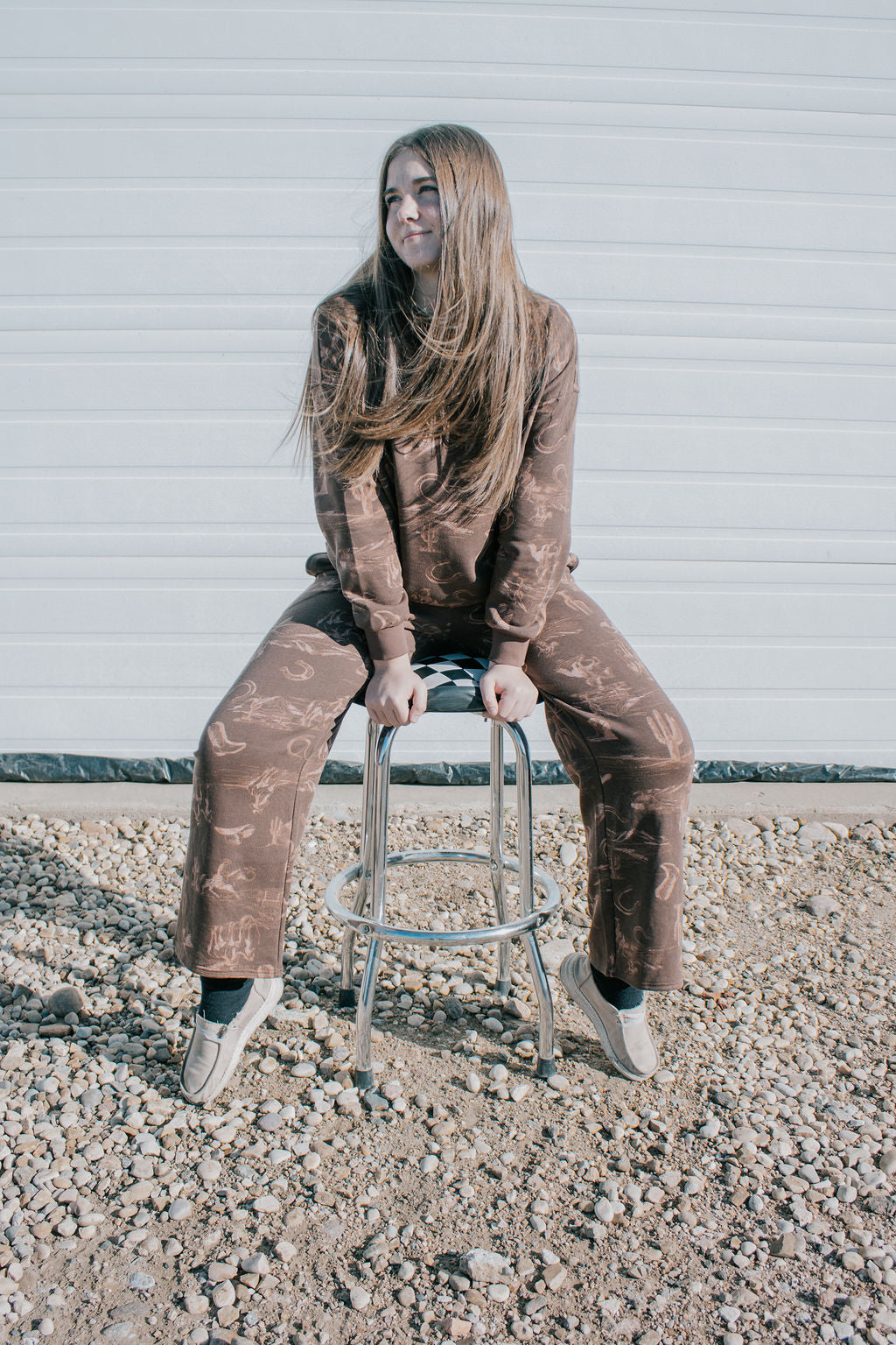 Western themed crewneck