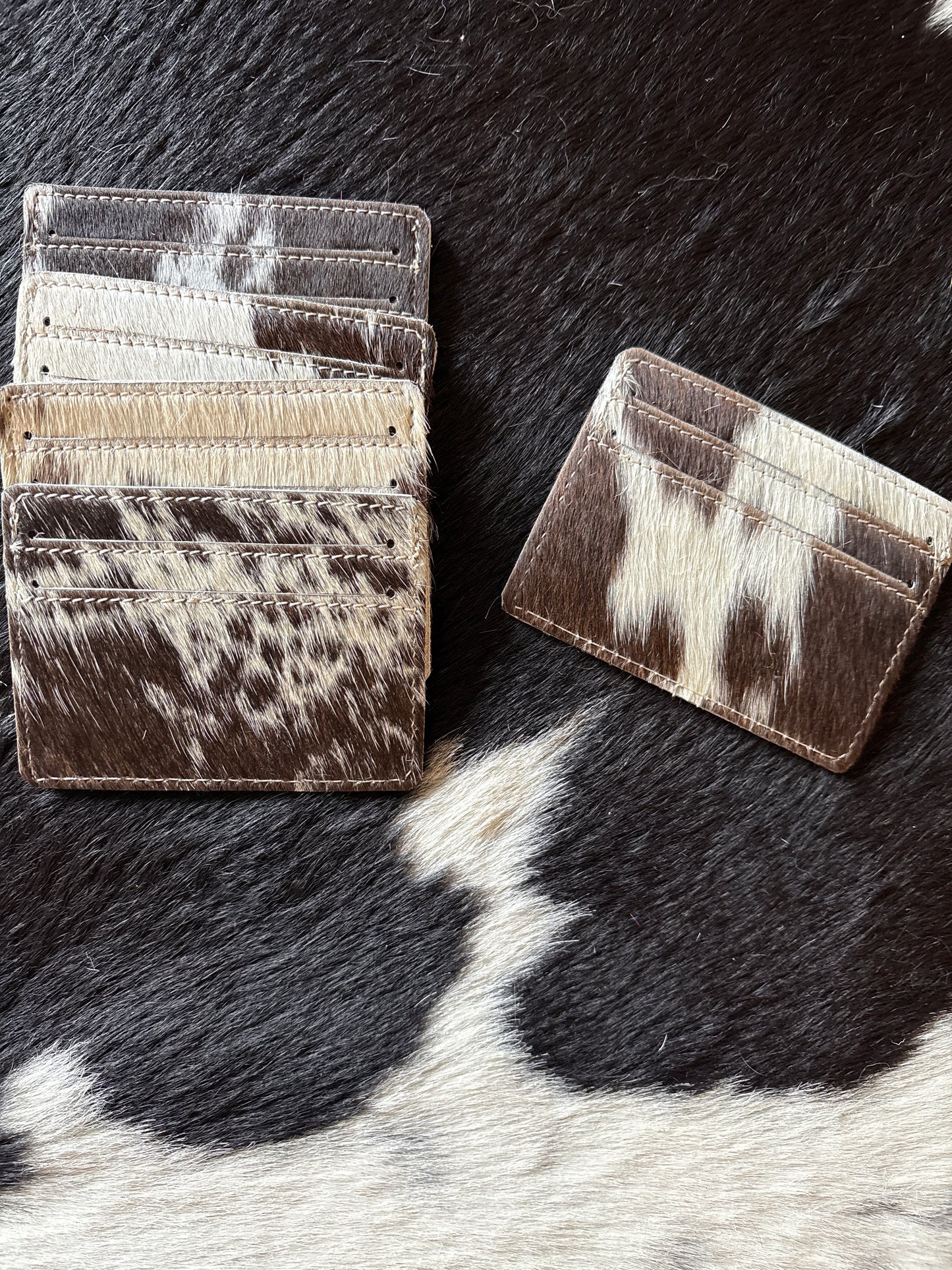 Cowhide Card holder browns