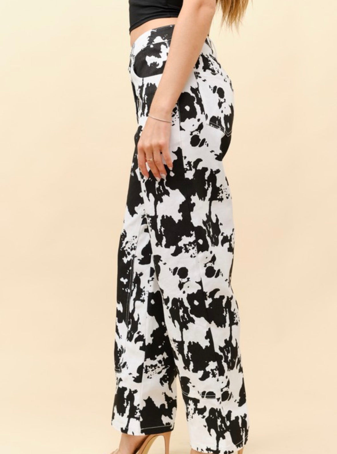 Wild Range Cow Print Pants