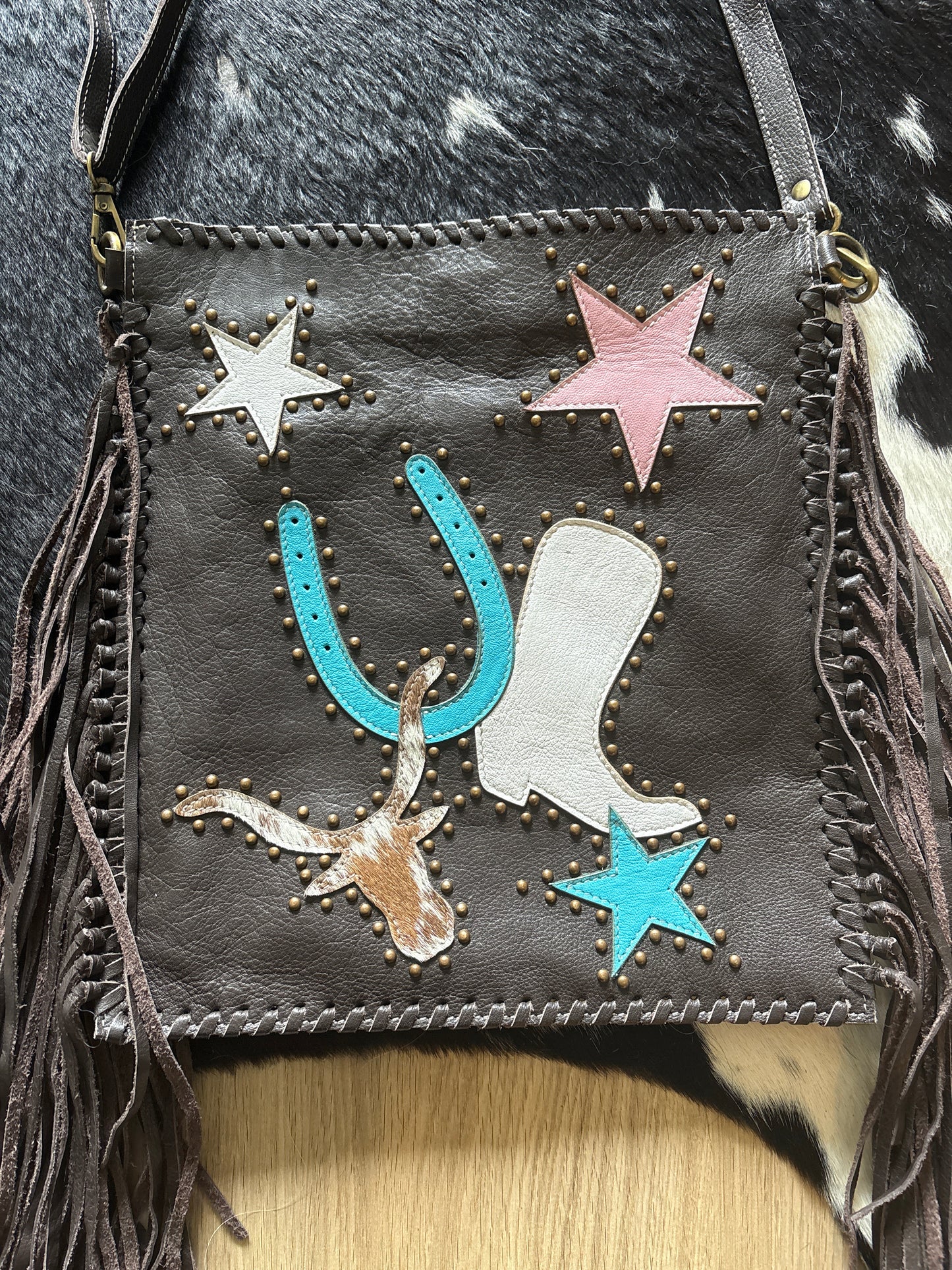 Wild West Star Fringe Crossbody