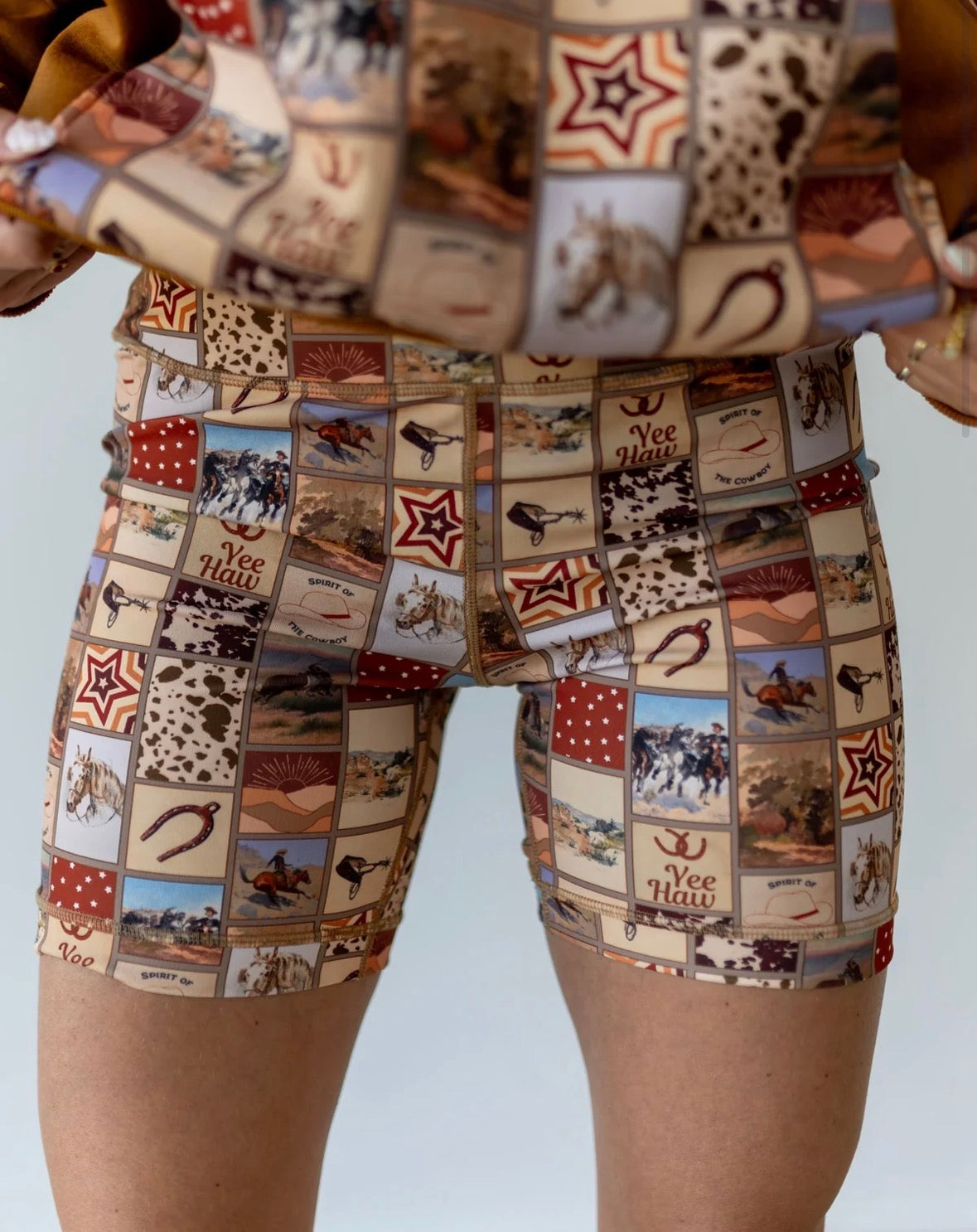 Varsity Rodeo biker shorts
