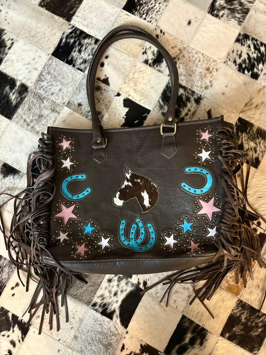 Western Spirit Fringe Tote