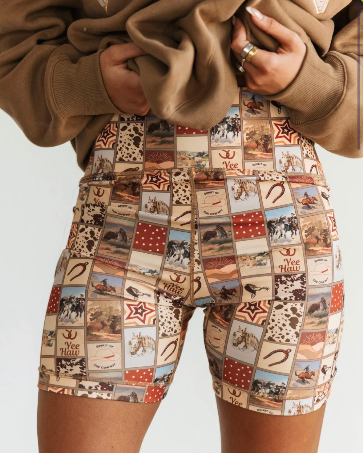 Varsity Rodeo biker shorts
