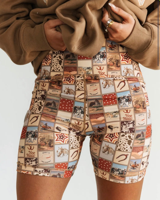 Varsity Rodeo biker shorts