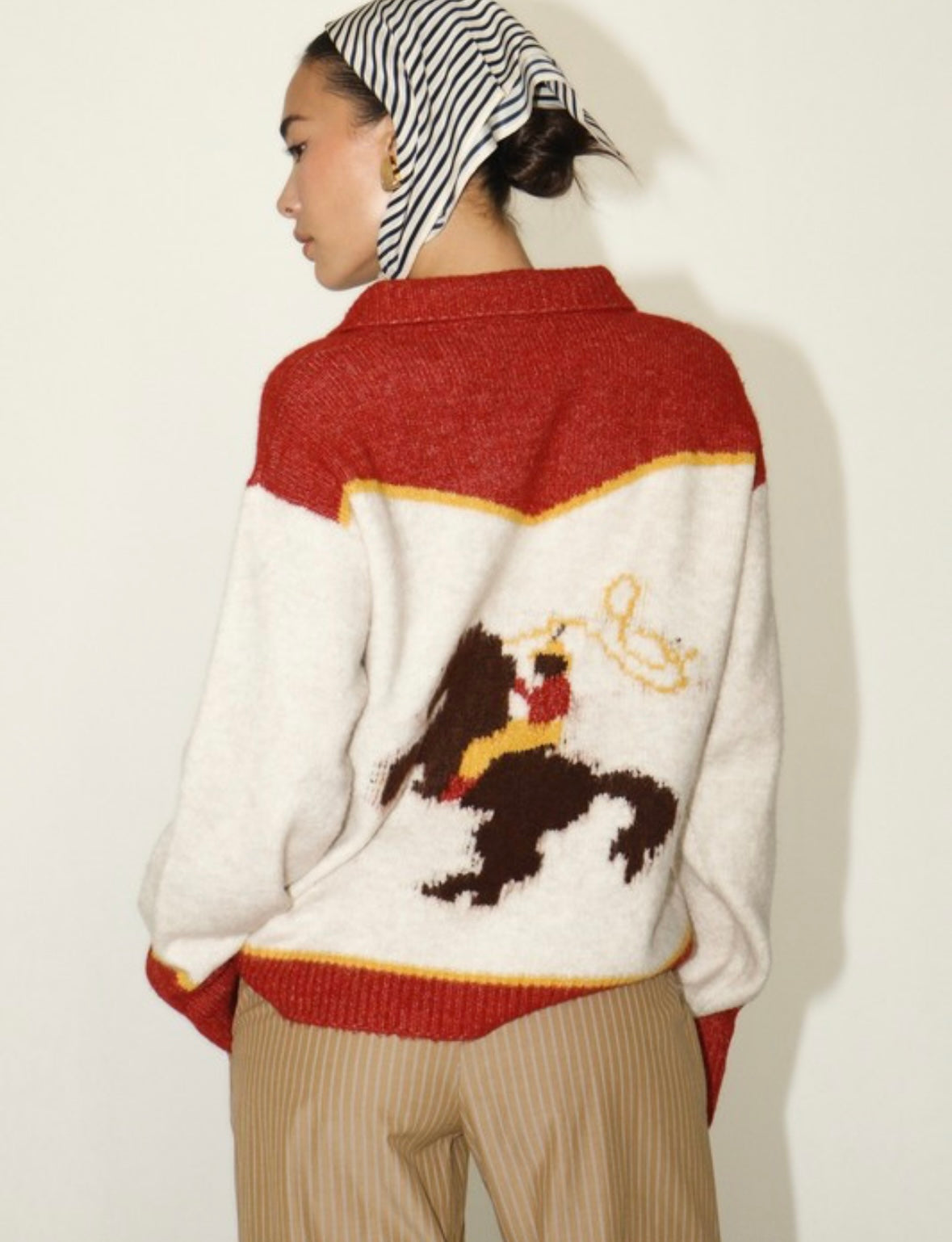 Bailey Rose cowboy knit sweater
