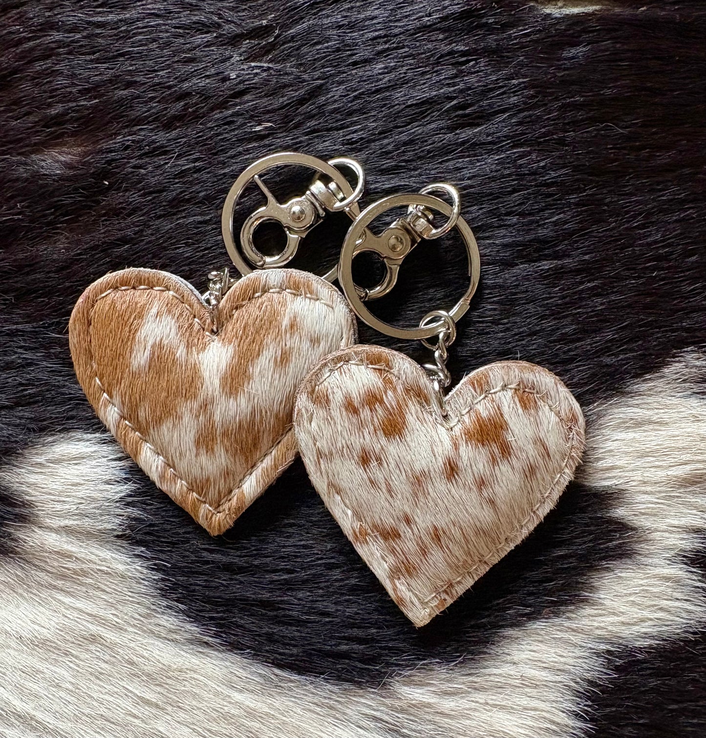 Cowhide key chains