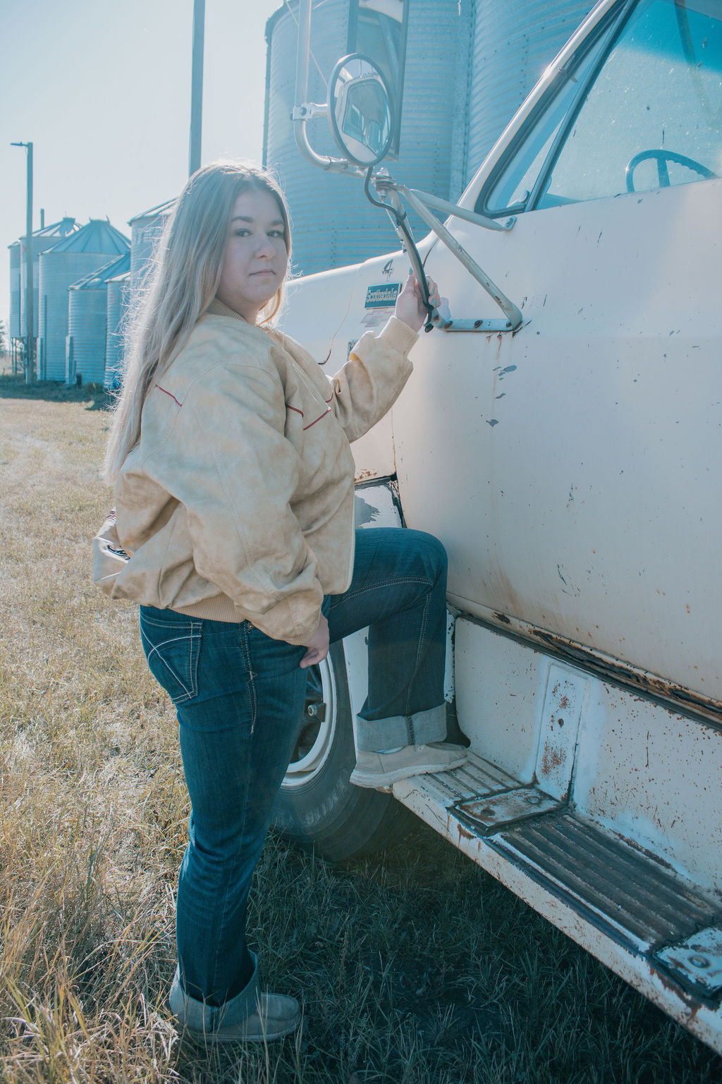 Bailey Rose rodeo bomber jacket