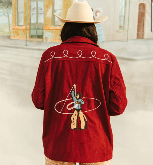 Turquoise haven WINE ROPING COWBOY BLAZER